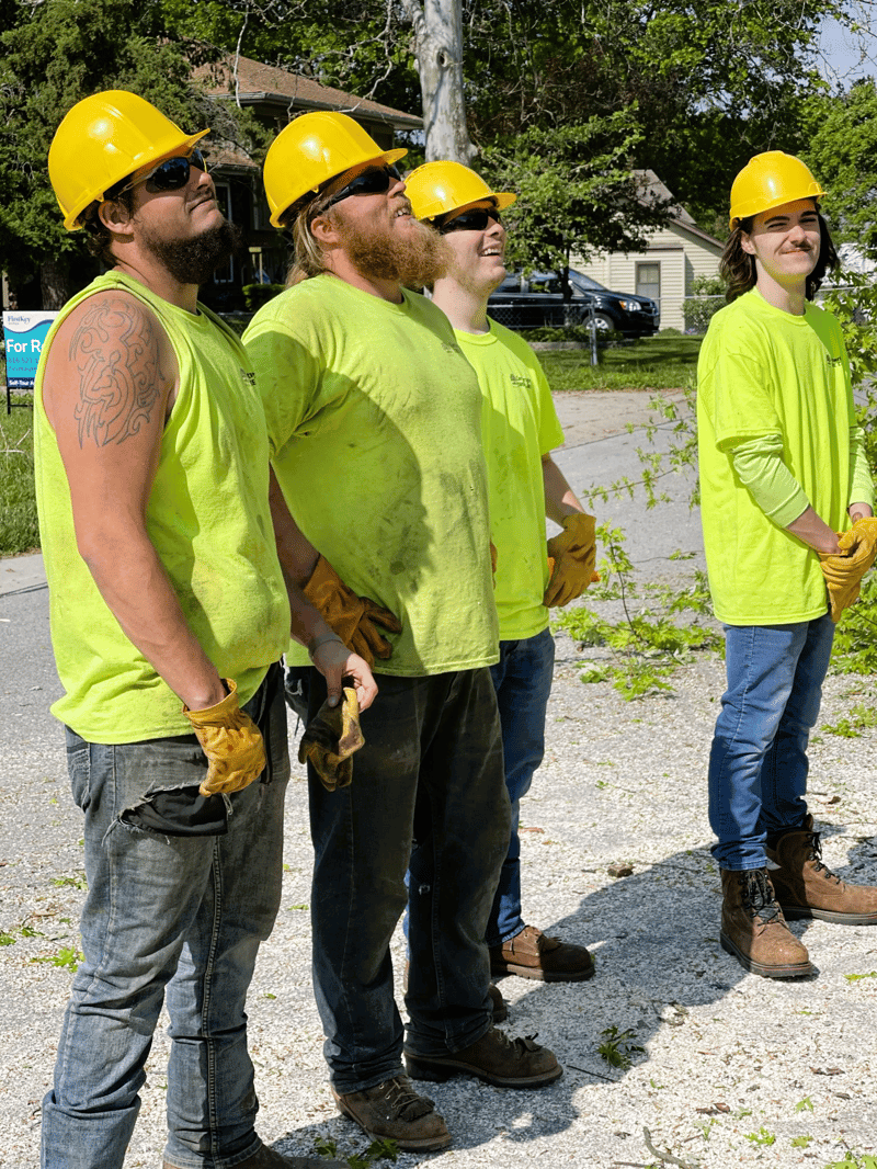 Crew member getting a safety briefing 
