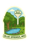 Blue Springs Mo Sticker